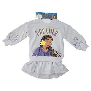 Wish - Character Crew Neck Top Long Sleeve Elastic Cuffs Toddler 2 Piece Short S